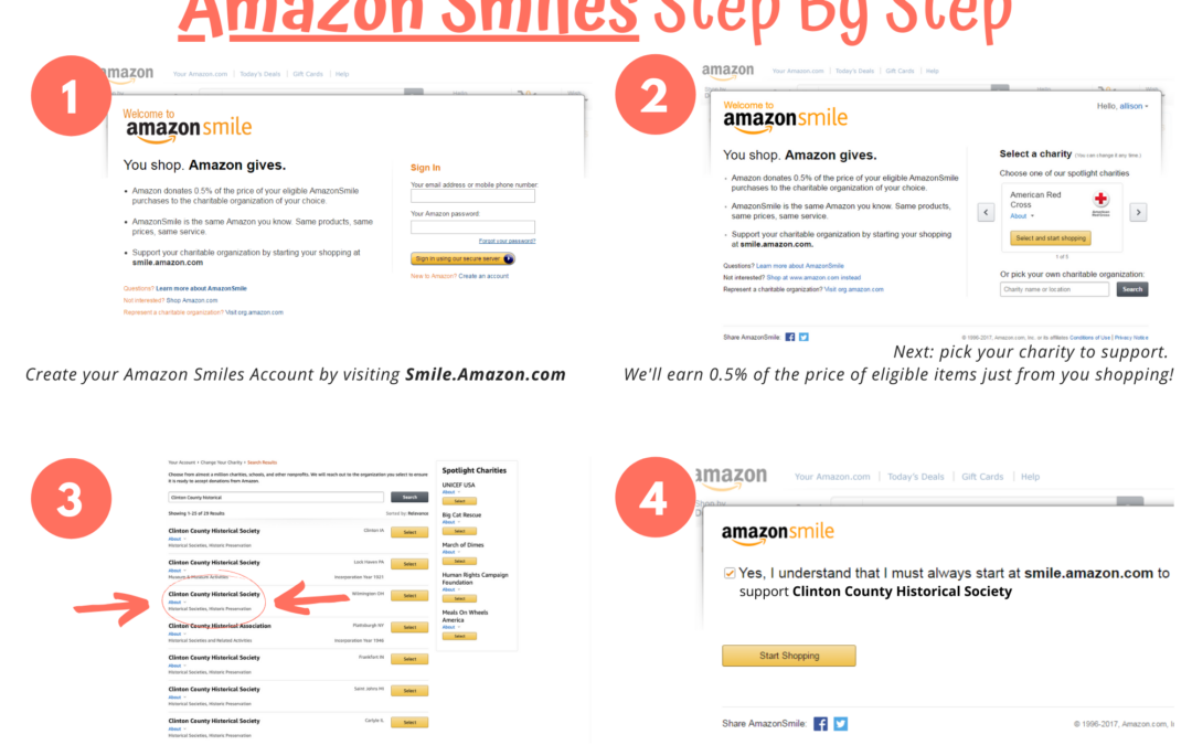 Support the History Center: Amazon Smiles