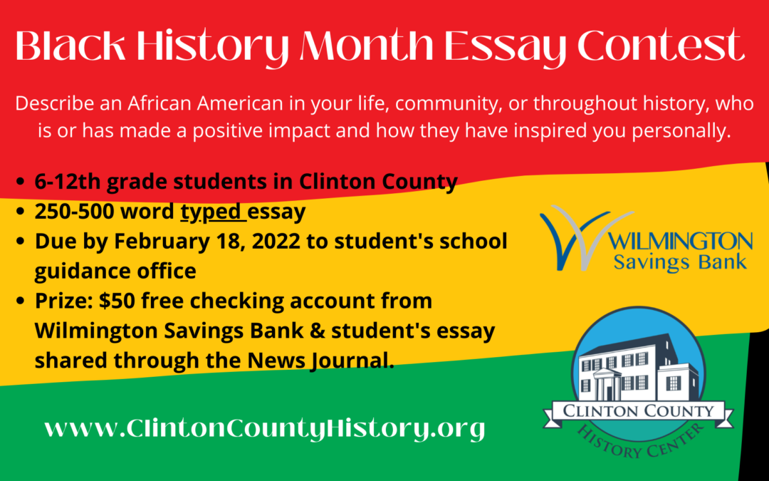 Black History Month 2022 Essay Winners