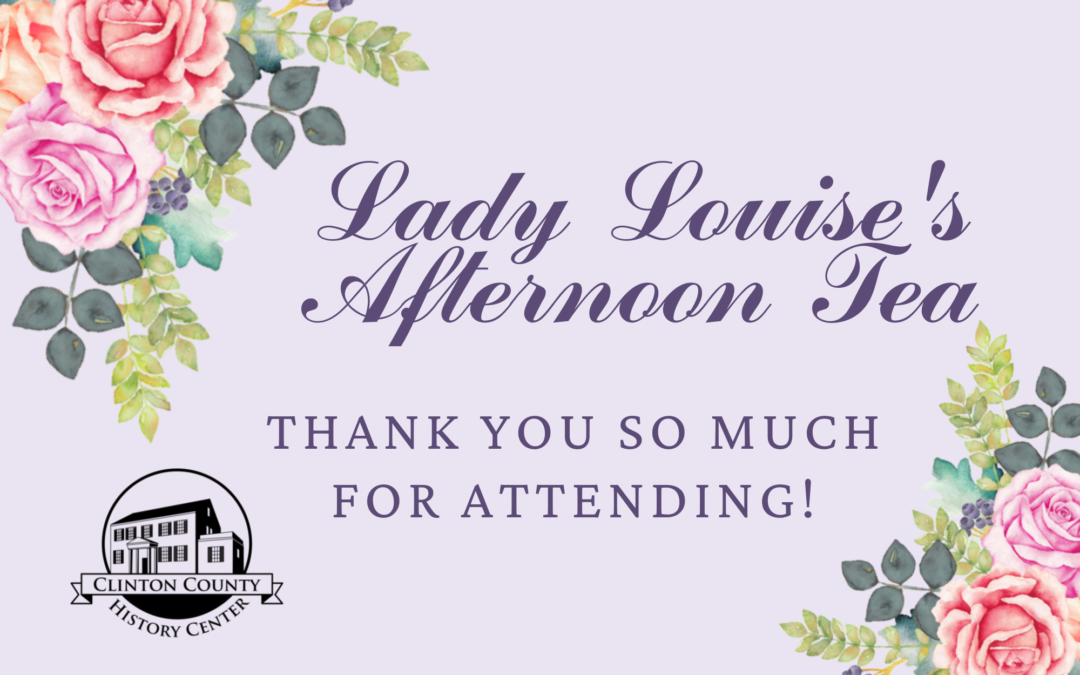 Tea is served at Lady Louise’s, History Center