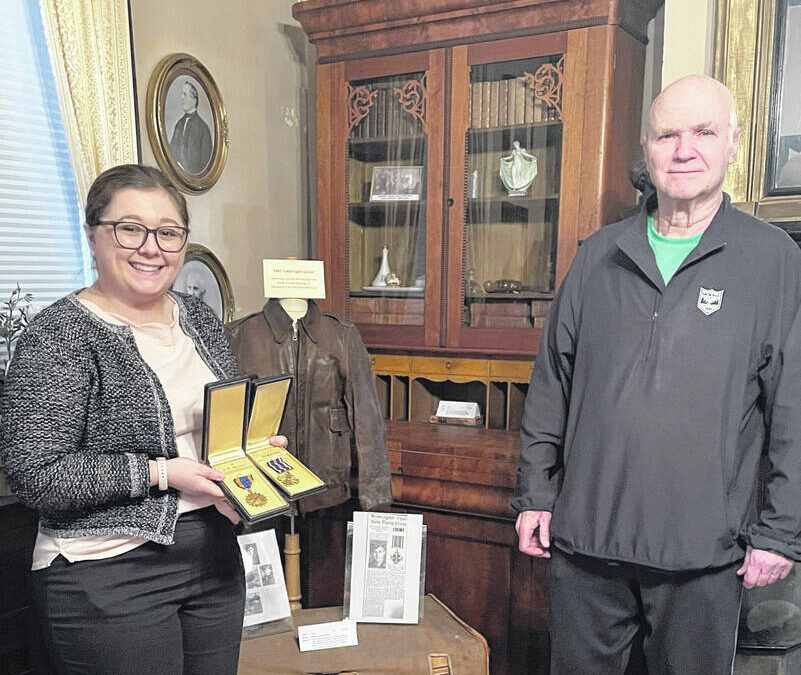 On display: WWII-era bomber jacket with local connections